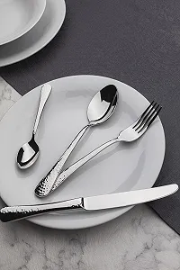 Набір столових приборів Bergner, нержавіюча сталь, хром, 24 предмети synthetic.ua - Фото 1