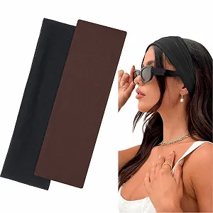 Спортивная Повязка на Голову 7 cm, Черный, Коричневый - Фото 1