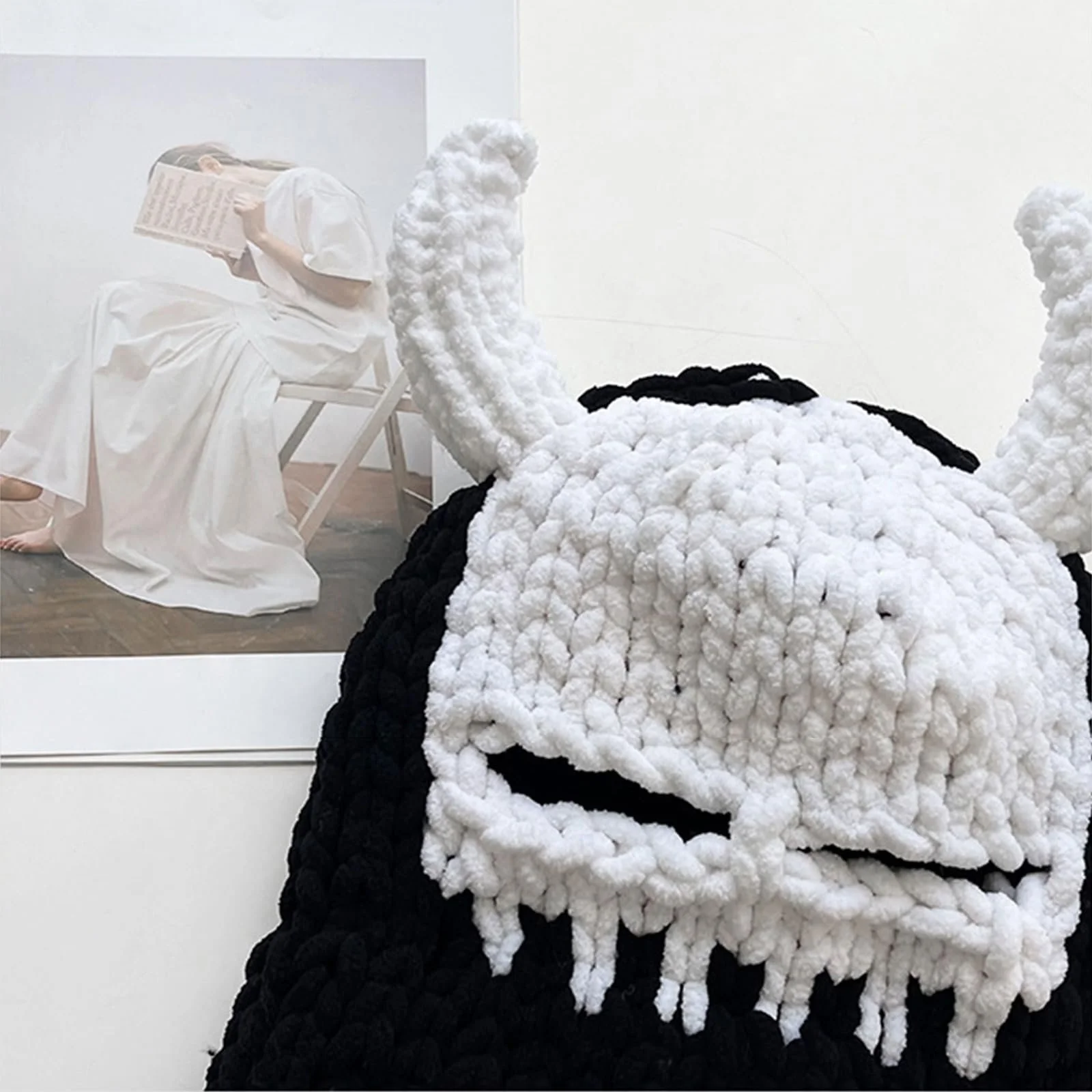 Шапка с рогами дьявола Limtula, дышащая, теплая, зимняя шапка, маска для лица, ветрозащитная, фото №4 Шапка с рогами дьявола Limtula, дышащая, теплая, зимняя шапка, маска для лица, ветрозащитная, фото №4