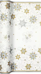 Купити Скатертина-доріжка Stars & Swirls Silver Air Laid Tissue 40 см x 4,90 м - Фото 1 Скатертина-доріжка Stars & Swirls Silver Air Laid Tissue 40 см x 4,90 м - Фото 1
