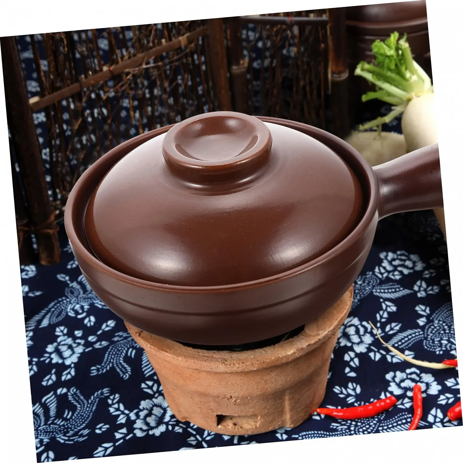 Кастрюля керамическая TOYANDONA Термостойкая С ручками, фото №4