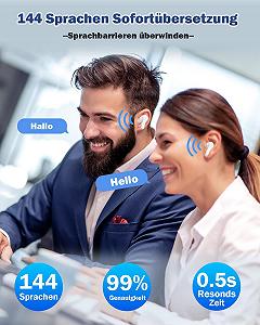 Наушники-переводчики Wooask M6 Ai, 144 онлайн и 11 оффлайн языков, реального времени, 3-в-1 synthetic.ua - Фото 1