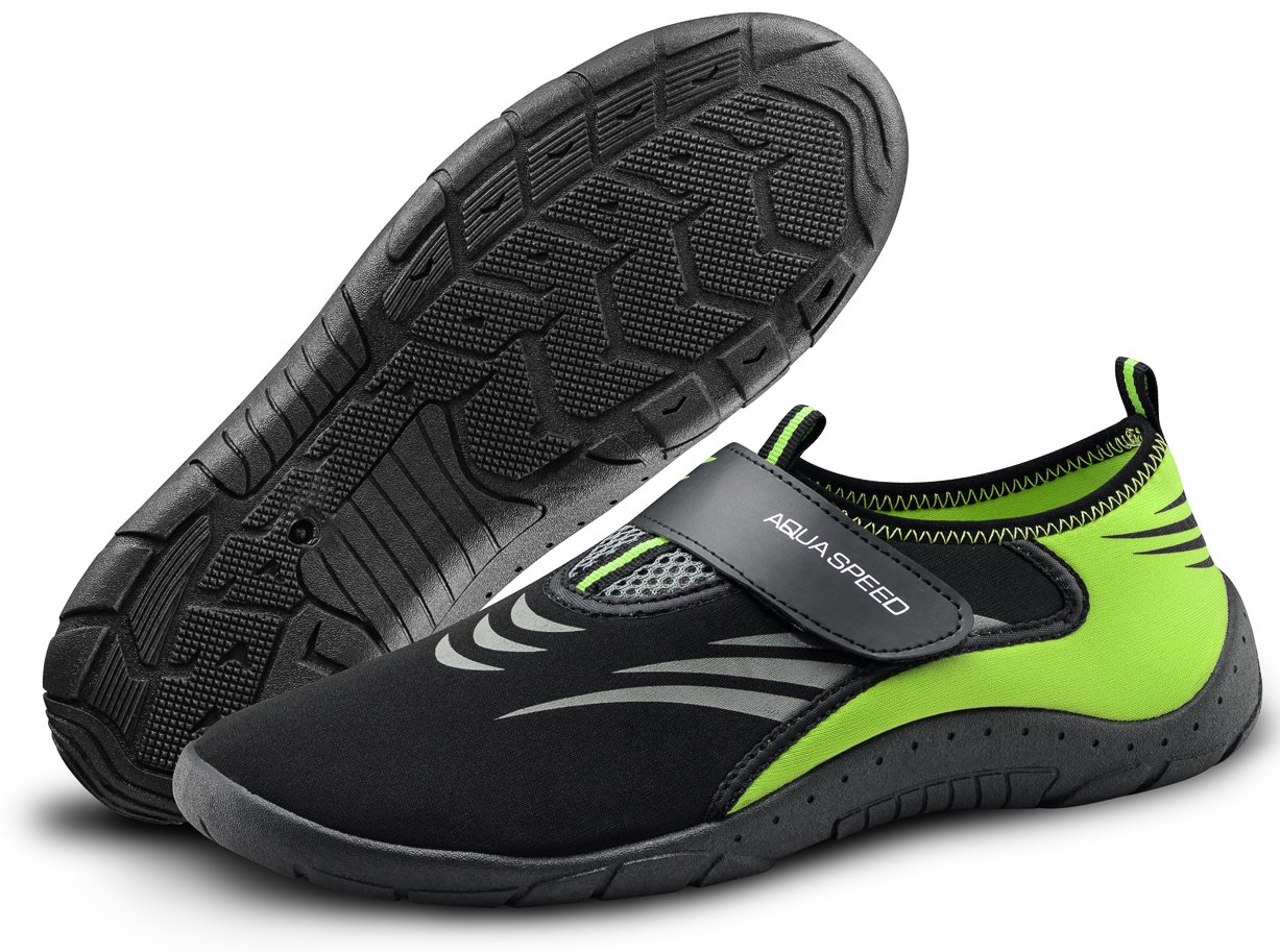Аквашузи Aqua Speed AQUA SHOE MODEL 27A 7595 чорний, сірий, жовтий  43, фото №1