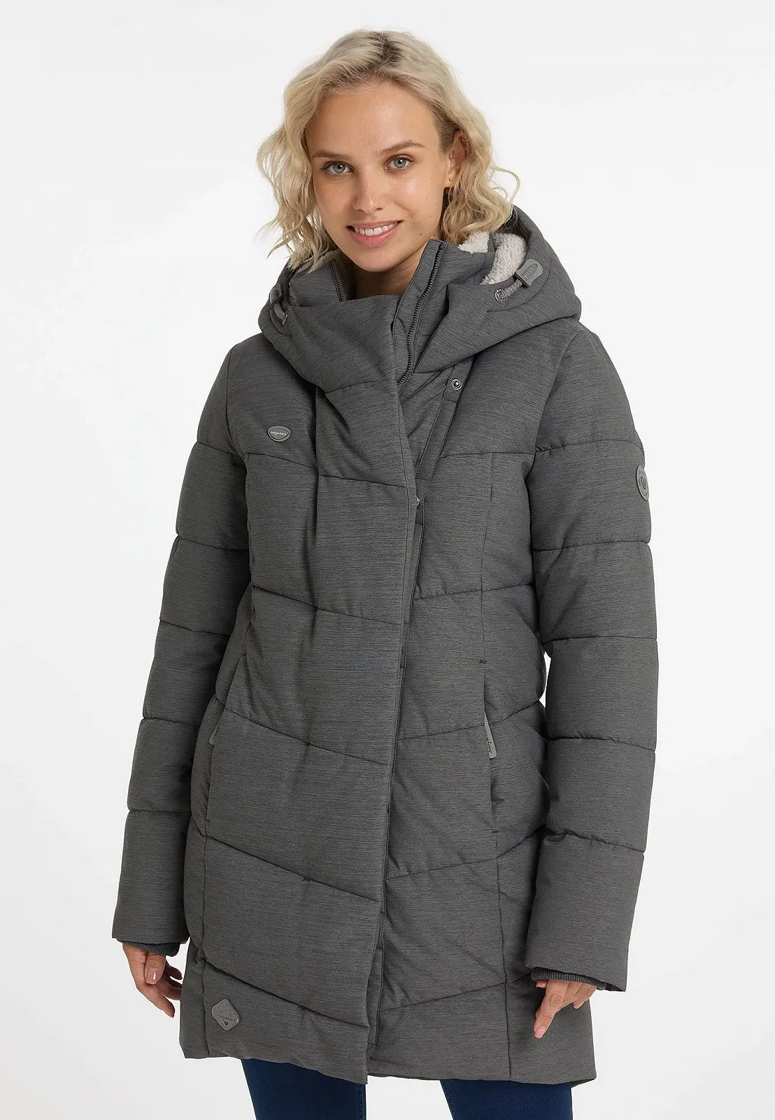 Пальто Ragwear Pavla Сірий, фото №2