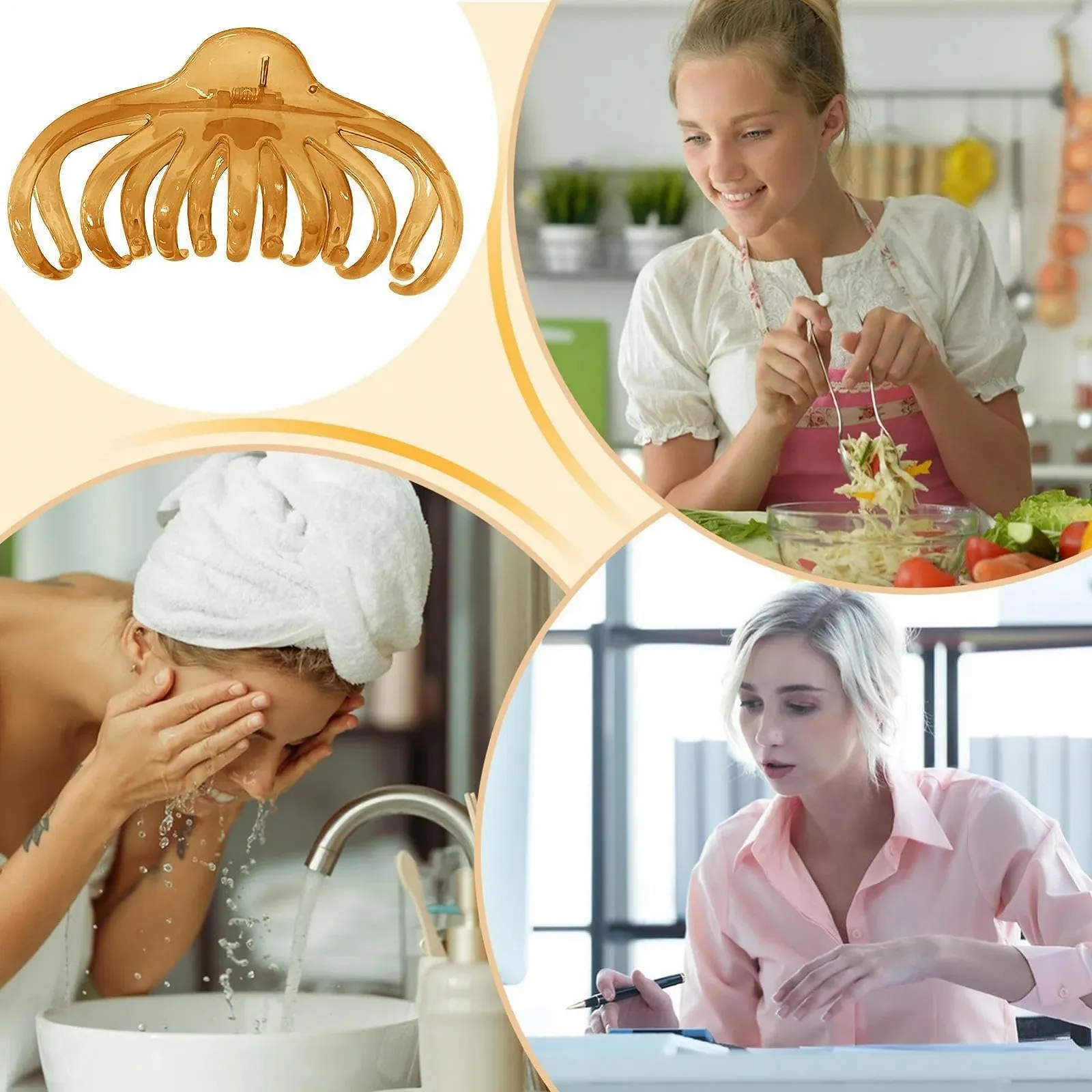 Краб для волос Без бренда Octopus Характеристики Большой Держатель для волос Цвет, фото №3