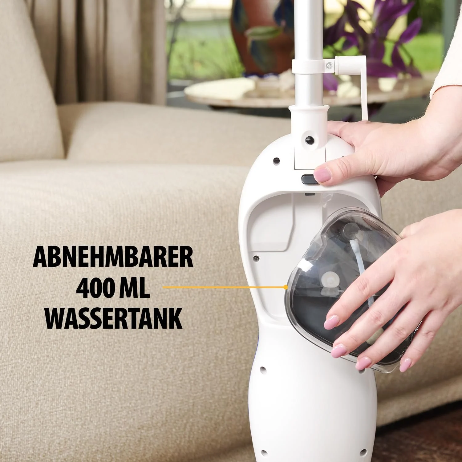 Парова швабра Tristar SR-5261 10-в-1 для твердих підлог та килимів зі знімним шлангом Біла, фото №3