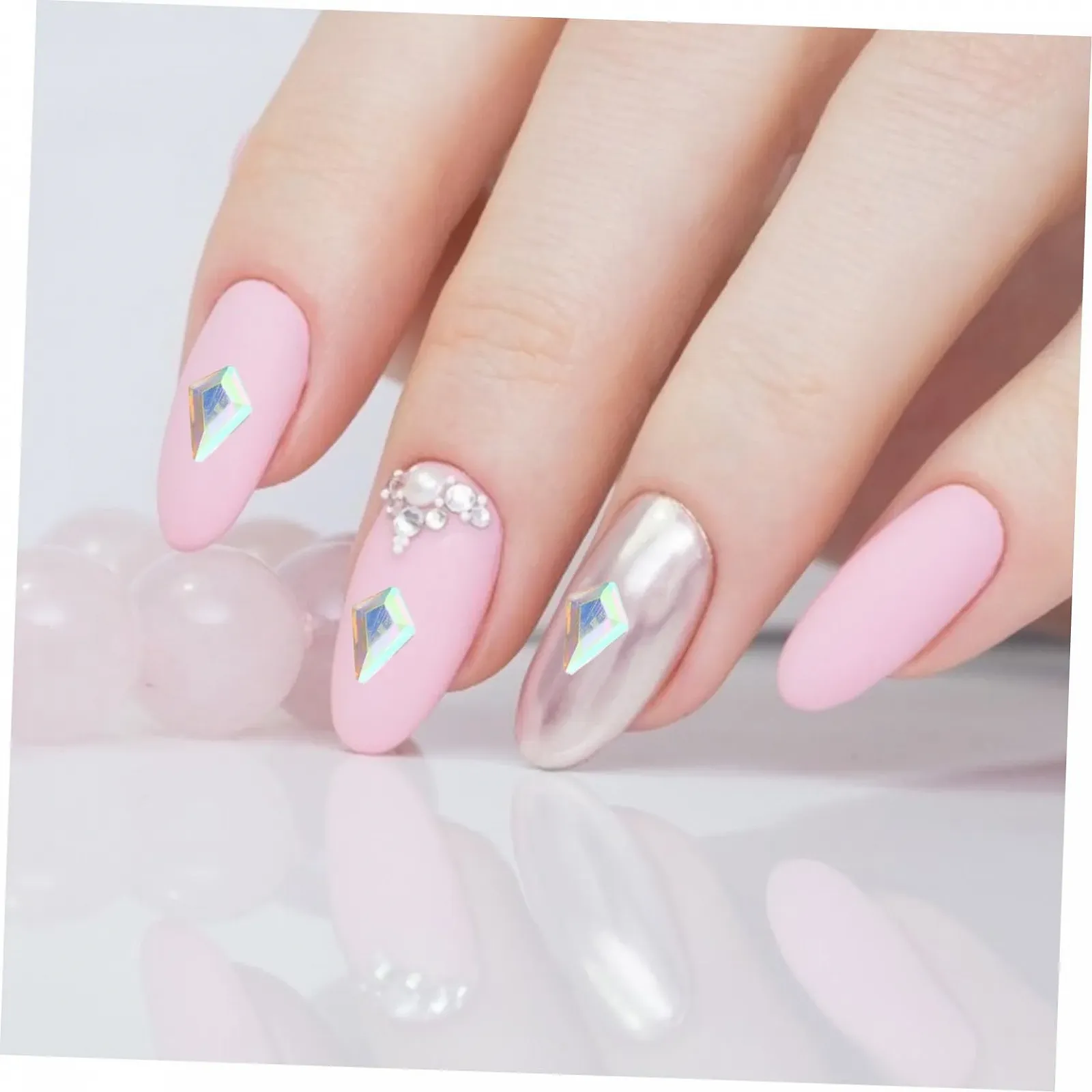 Стразы для ногтей Без бренда Разные характеристики Разноцветные, фото №8