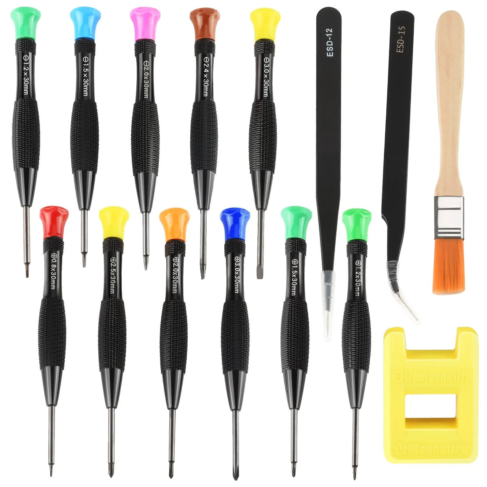 Набір викруток Drado 15 шт. Міні-набір отв. для ремонту Годинниковий отв. для електронних продуктів, фото №1