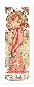 Постер Moët & Chandon White Star Alfons Mucha 40 x 100 см - Фото 1