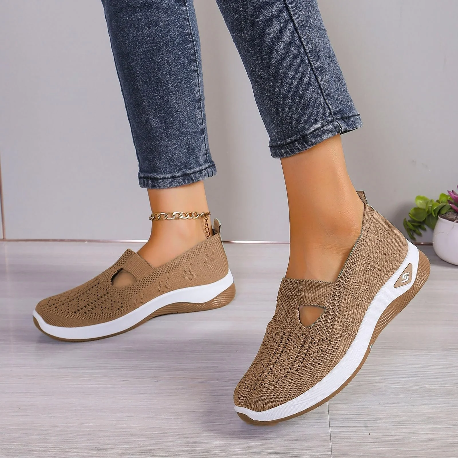 Ортопедические Кроссовки Gyaimxfu Женские Без Шнуровки, фото №5 Ортопедические Кроссовки Gyaimxfu Женские Без Шнуровки, фото №5