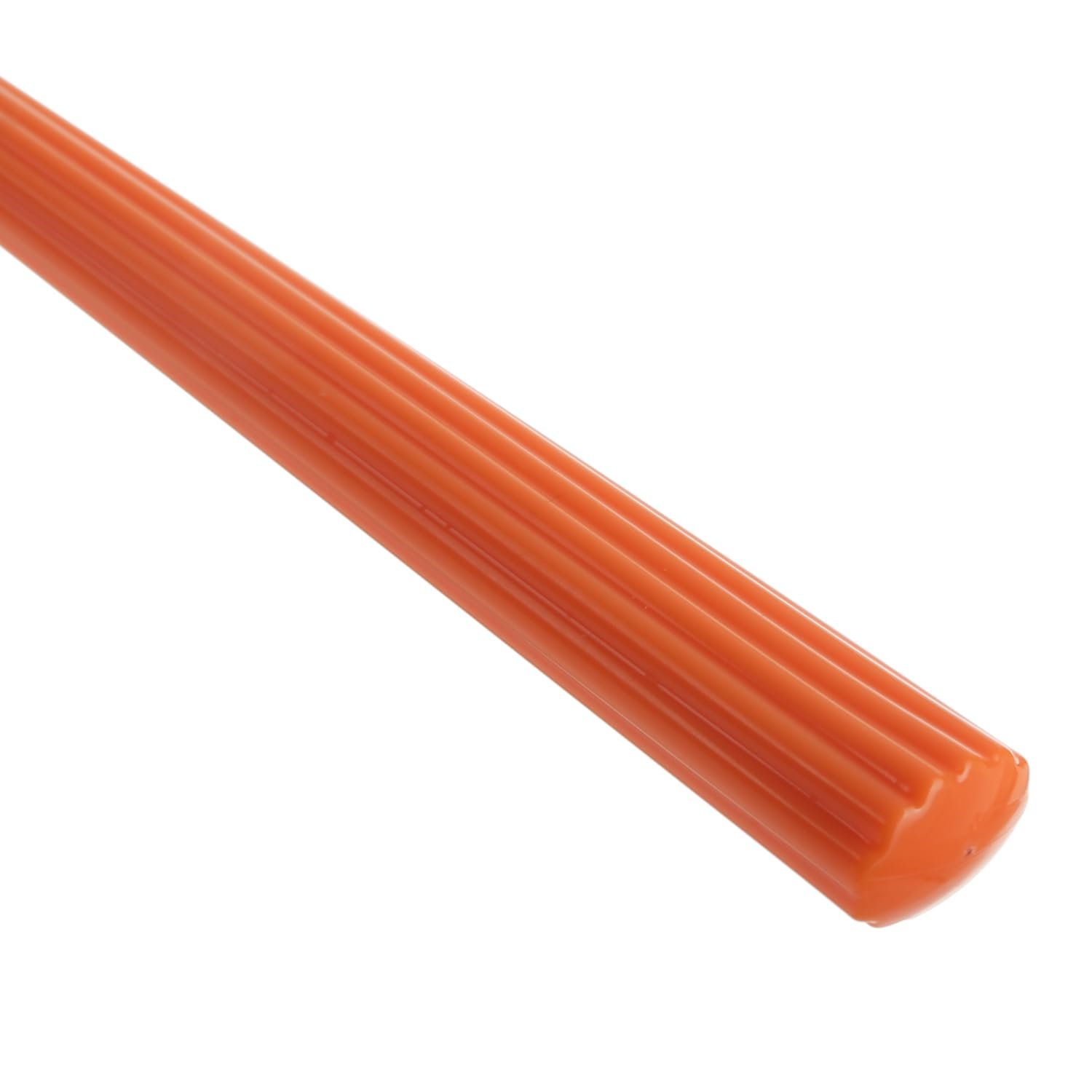 Набор столовых приборов Generico Stripe 16 предметов, нержавеющая сталь 18/0, оранжевый ABS-пластик, фото №3