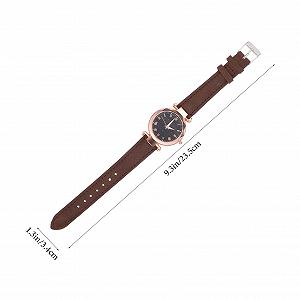 Кварцевые часы WRITWAA Женские часы Женские часы для девочек Мужской вид для женских часов Подарки для женщин Женские модные часы с кожаным ремешком Женские регулируемые часы из нержавеющей стали Красный synthetic.ua - Фото 1