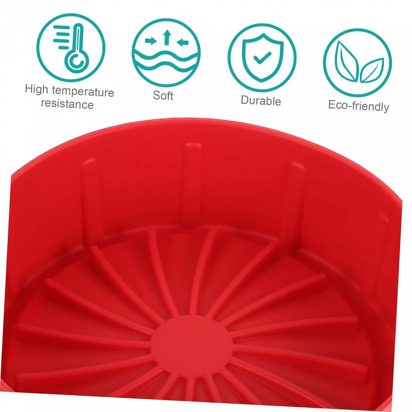 Форма для випікання VALICLUD силіконова 16 см термостійка гнучка, фото №6