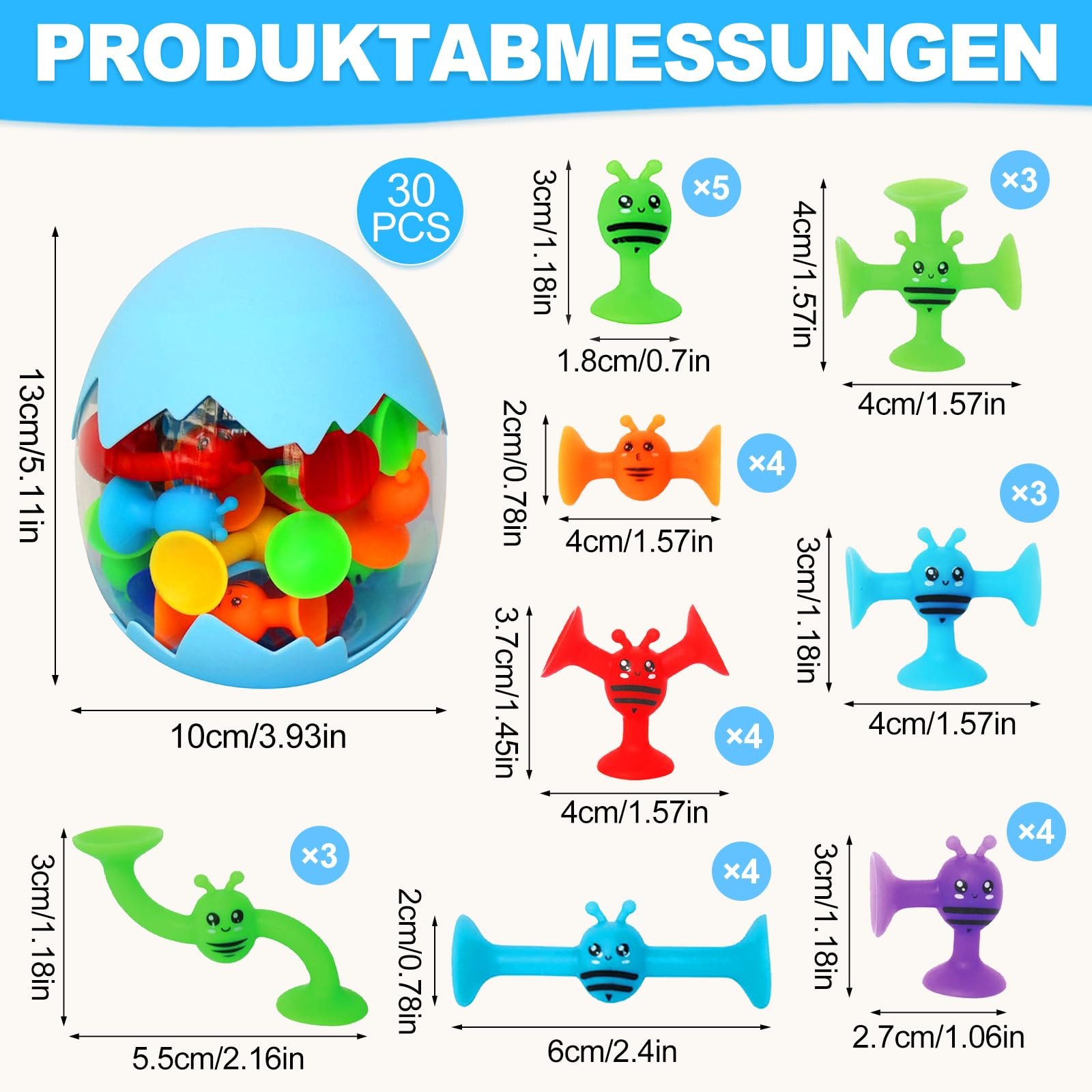 Іграшка на присосках Дитяча 30 штук Силіконова, фото №4