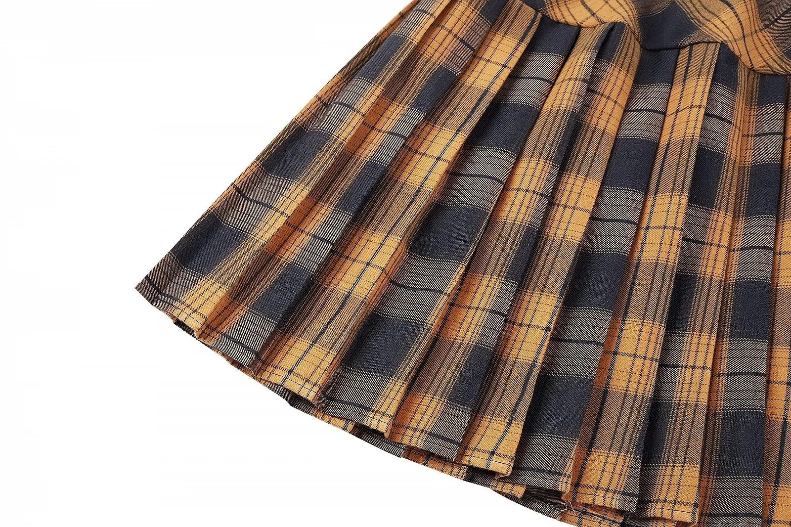 Плісирована спідниця в клітинку з еластичною талією жіноча, фото №3