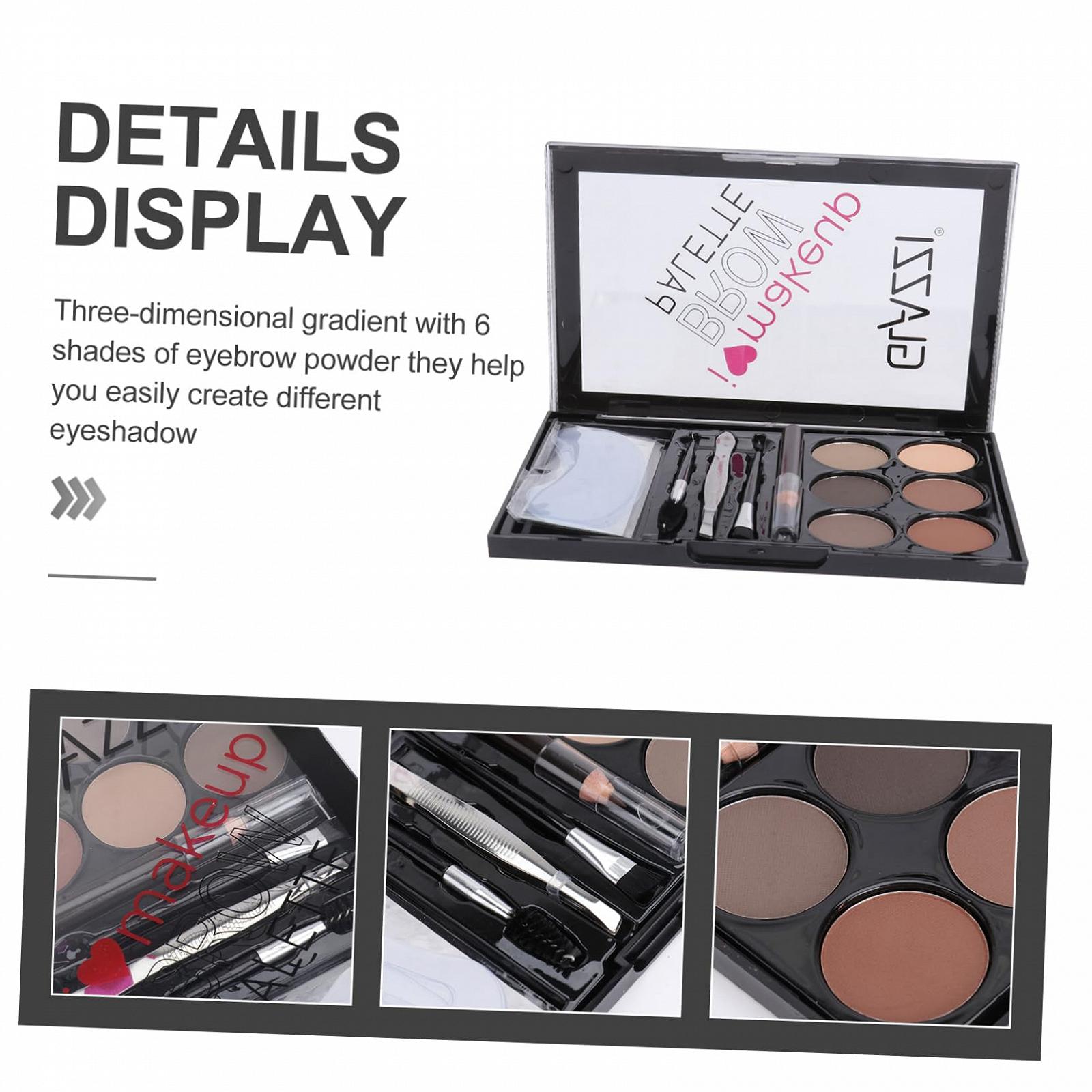 Набор Minkissy 1 Набор Пудра для Бровей Тени для Век Макияж Палетки Аксессуары для Бровей Miss Abs, фото №4
