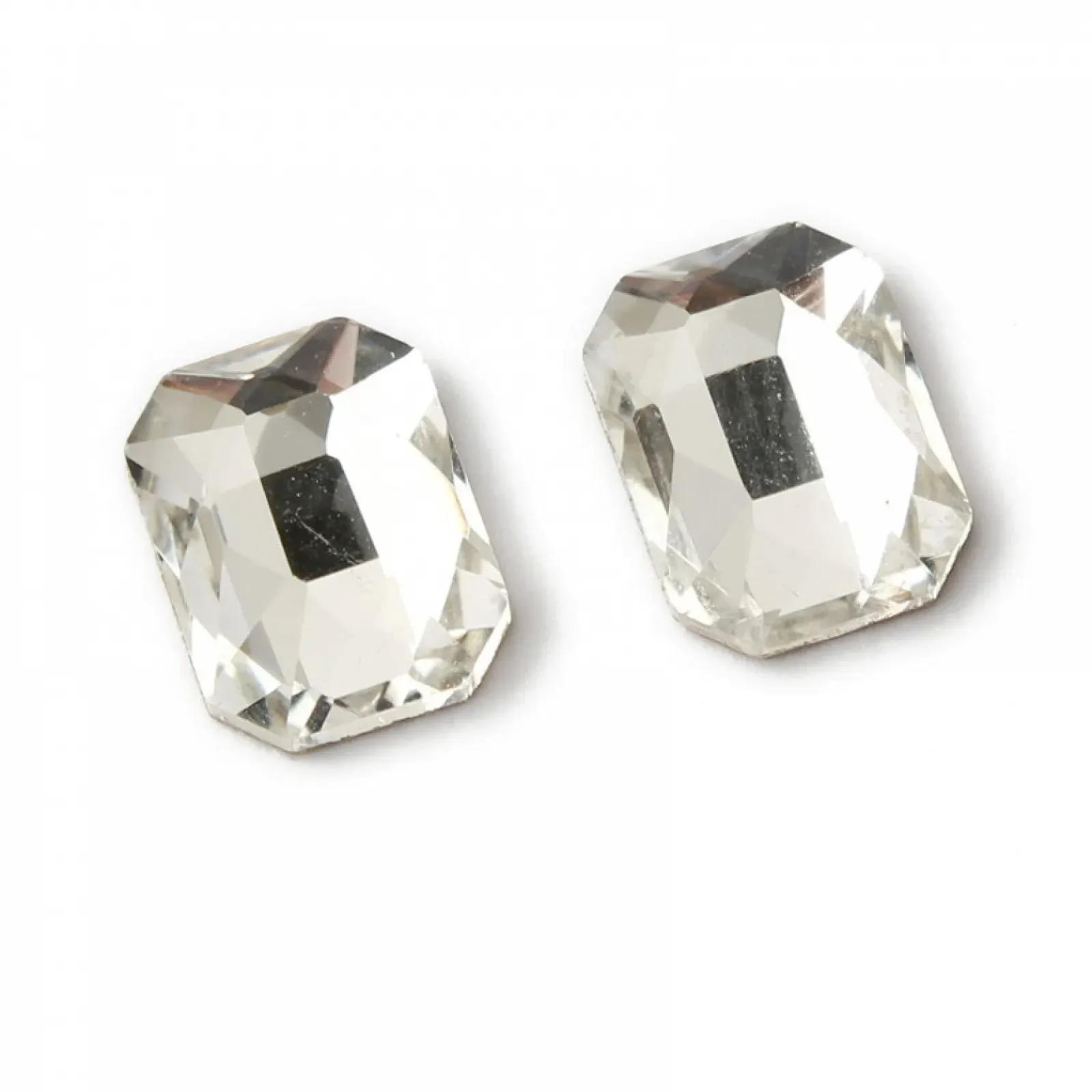 Прикраса Стрази 6 x 8 мм, прямокутні з пласким дном, 100 шт., фото №7