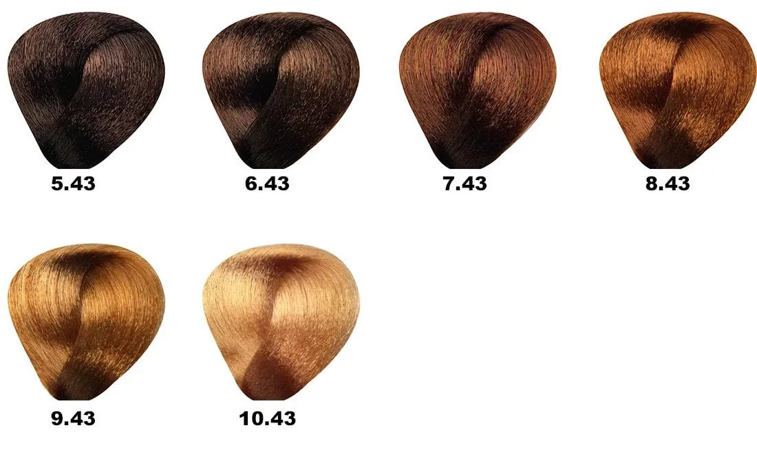 Краска BES Hi-Fi 7.43 Медный Золотой Блондин, 100 мл, фото №2 Краска BES Hi-Fi 7.43 Медный Золотой Блондин, 100 мл, фото №2