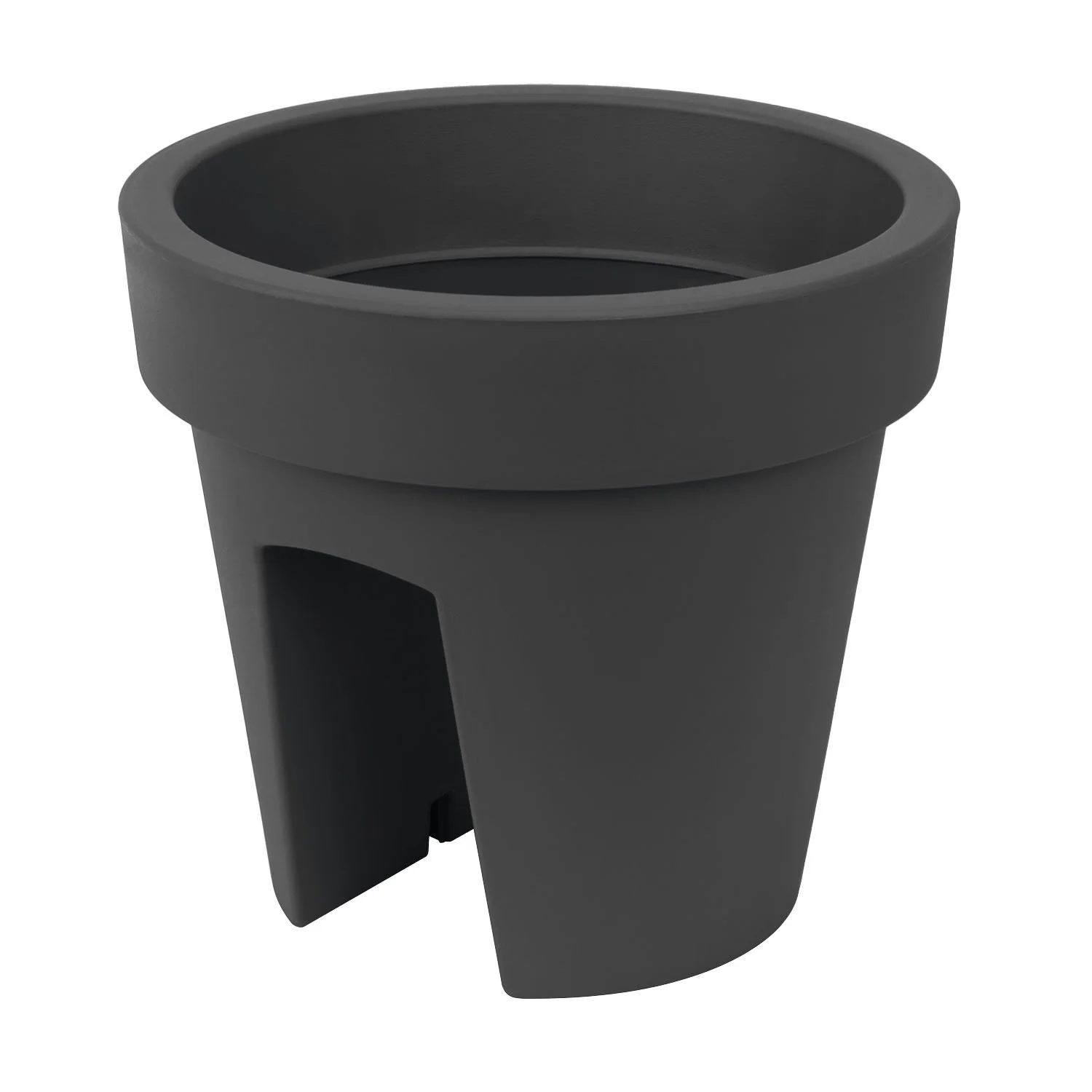 Подвесной балконный ящик Lofly Railing 25 см антрацит, фото №1 Подвесной балконный ящик Lofly Railing 25 см антрацит, фото №1