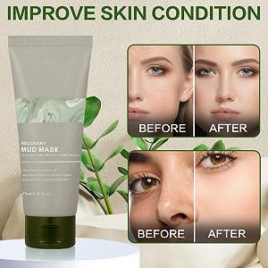 Маска для лица Восстановление, для чувствительной кожи, Грязевая маска, Питание Mu/dMask Re/Lief, для глубокого очищения, Re/Lief Night Wrapping synthetic.ua - Фото 1