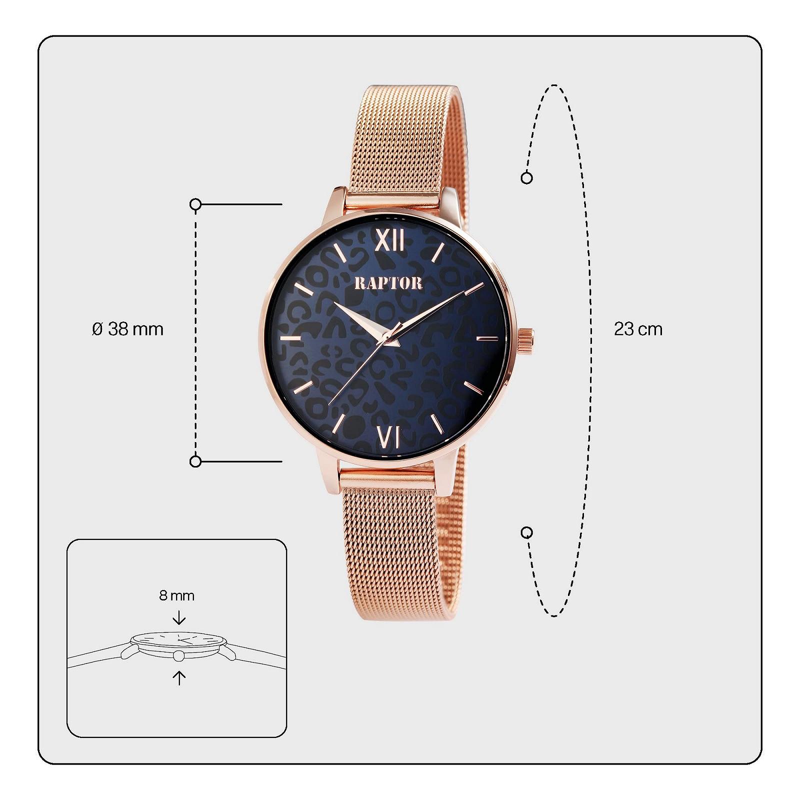 Годинник Raptor Leonie RA10240 Жіночий Аналоговий Кварцовий Сталевий Сітчастий Ремінець, фото №4 Годинник Raptor Leonie RA10240 Жіночий Аналоговий Кварцовий Сталевий Сітчастий Ремінець, фото №4