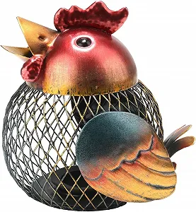 Скарбничка Mloarts Курка 5 дюймів металева вінтажна ручної роботи - Фото 1