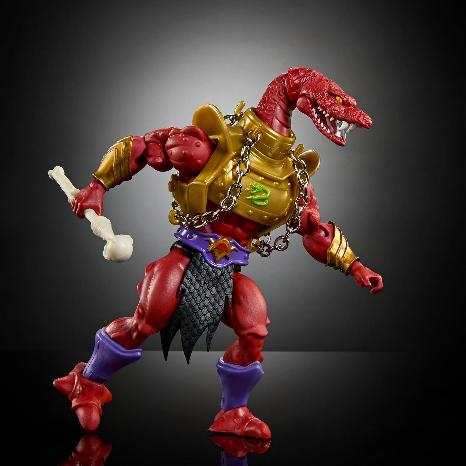Фігурка Vypor Masters of the Universe Origins HYD42, 14 см, лиходій Motu зі зміїного народу, 16 рухомих з'єднань та аксесуари, фото №6