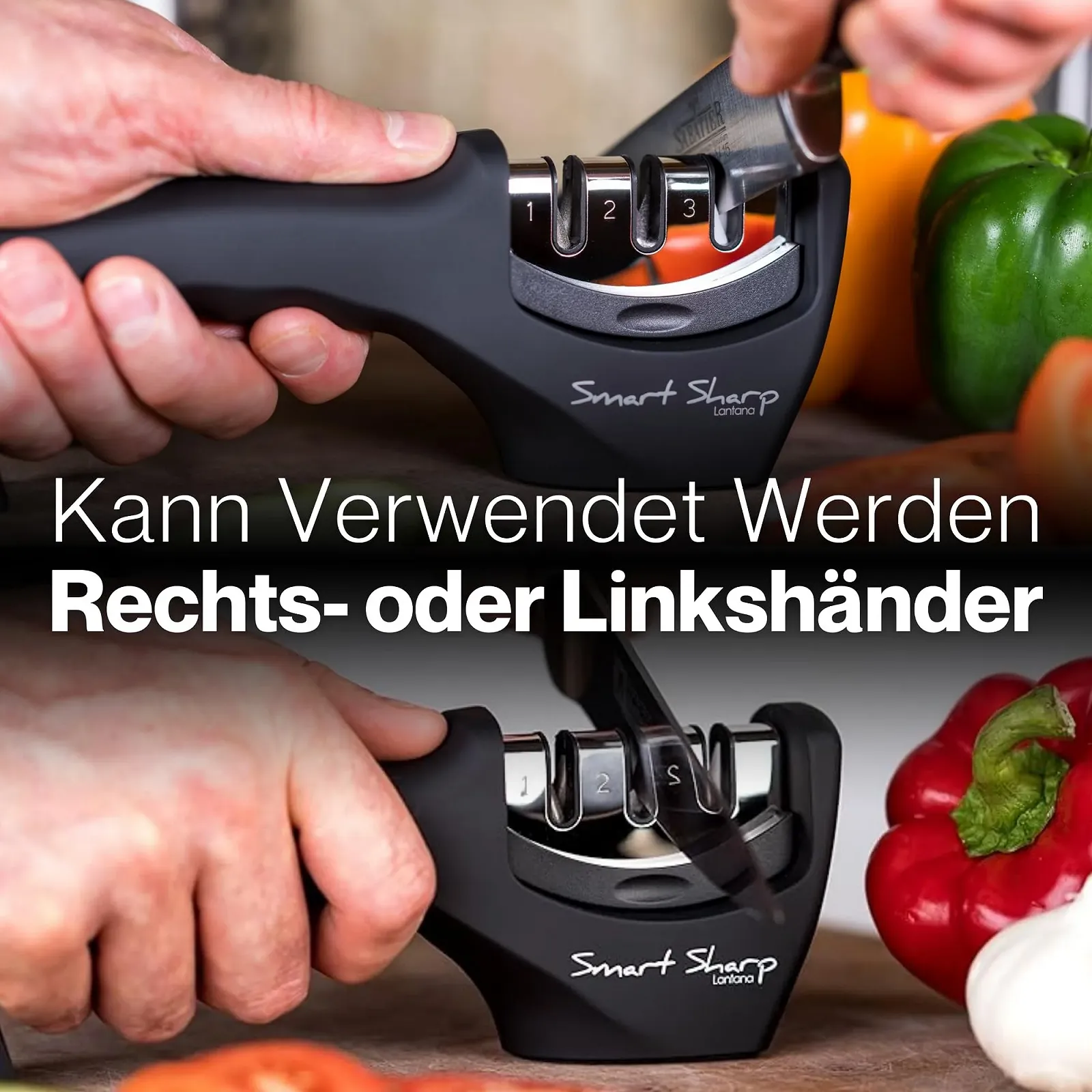 Точило для ножів Lantana Smart Sharp ручне 3-рівневе професійне, фото №5 Точило для ножів Lantana Smart Sharp ручне 3-рівневе професійне, фото №5