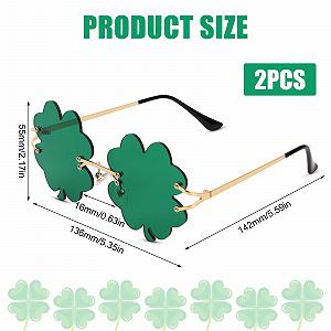 Окуляри XIHIRCD Чотирилисник конюшини, темно-зелений synthetic.ua - Фото 1