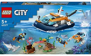 Купити Конструктор Лего LEGO City Дослідницький підводний човен (60377) - Фото 1 Конструктор Лего LEGO City Дослідницький підводний човен (60377) - Фото 1