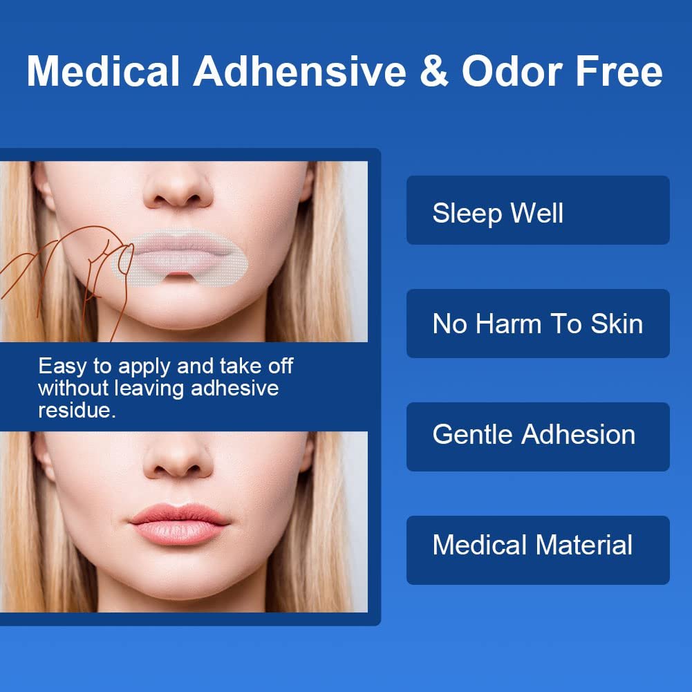 Смужки для рота ACWOO для сну, 90 штук, адгезивні нічні пластирі для рота, фото №5