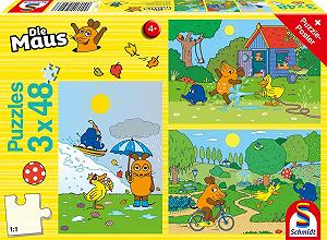 Купить Пазл Schmidt Spiele Mouse TV Lots of Fun with the Mouse 56213 3x 48 деталей желтый - Фото 1 Пазл Schmidt Spiele Mouse TV Lots of Fun with the Mouse 56213 3x 48 деталей желтый - Фото 1