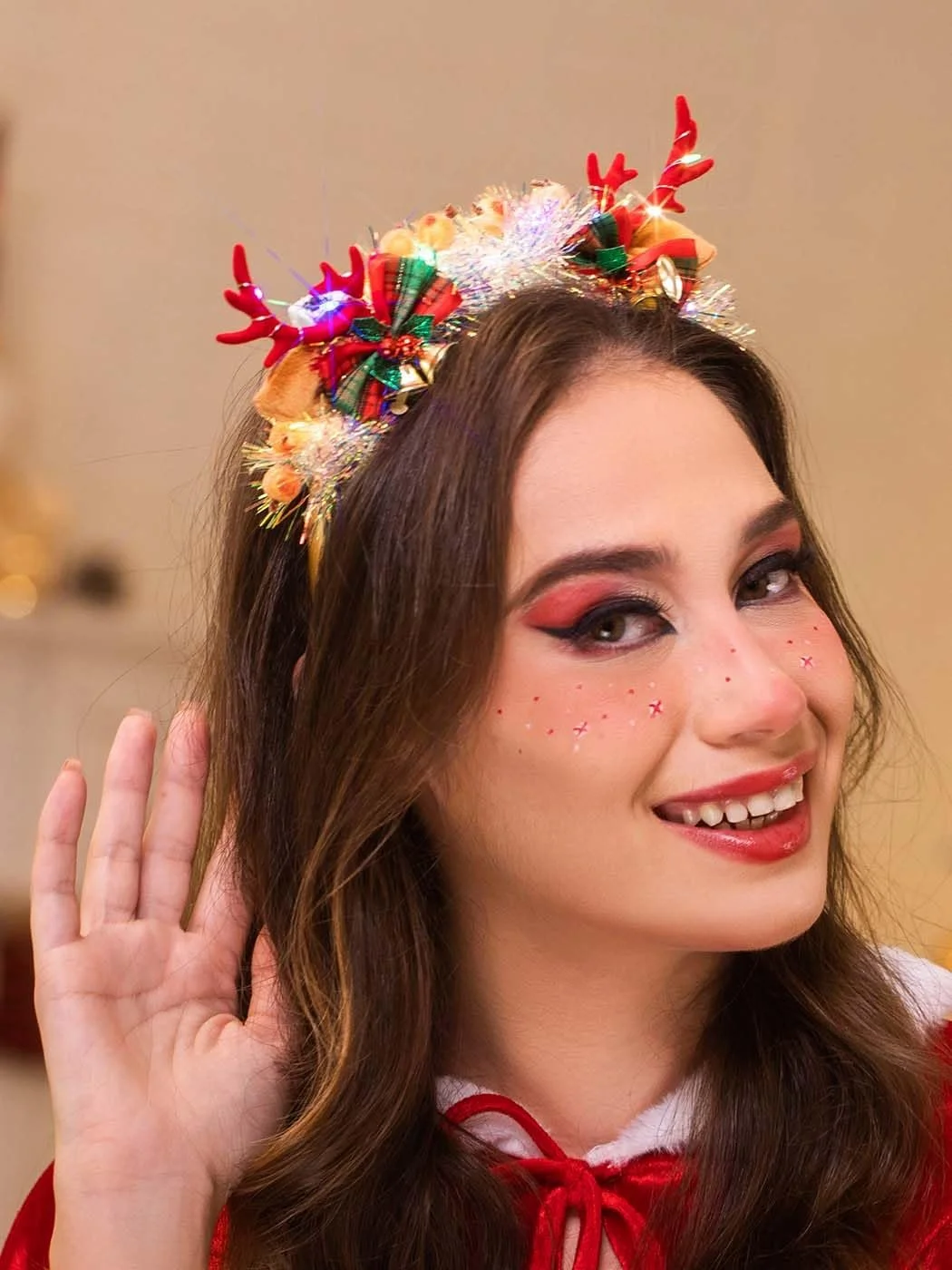 Обруч IYOU Святковий Різдвяний Головний Убір, фото №2