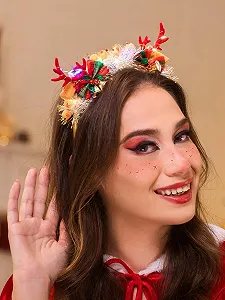 Обруч IYOU Святковий Різдвяний Головний Убір synthetic.ua - Фото 1