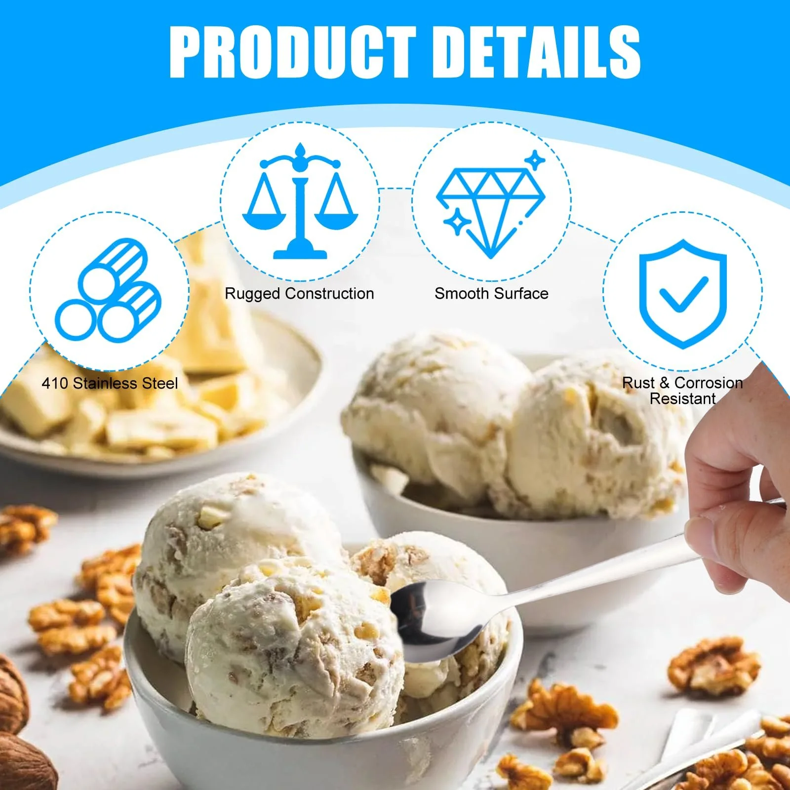 Ложки Маленькі Паковання з 24 штук, 14.5 см, фото №3 Ложки Маленькі Паковання з 24 штук, 14.5 см, фото №3