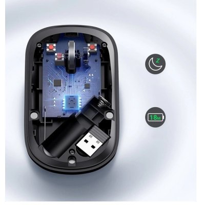 Мышка Ugreen MU001 Portable Wireless Black (90372), фото №8