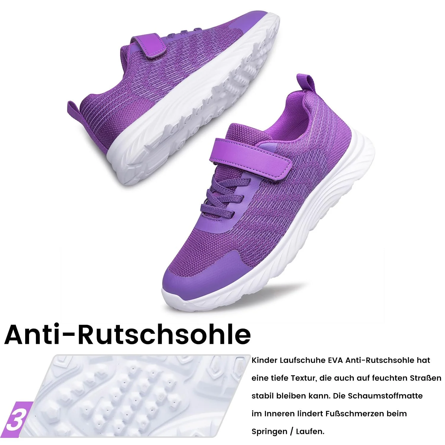 Кроссовки Raoendis Детские и девочек Беговые Комнатные Уличные Фитнес Легкие Дышащие Спортивные Школьные, фото №4