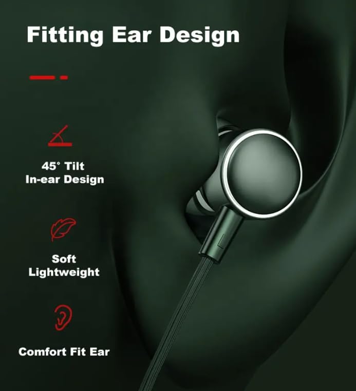 Навушники USB-C In-Ear Пакет 2 Кристально чистий звук Вбудований мікрофон Шумозаглушення Ергономічний дизайн, фото №5