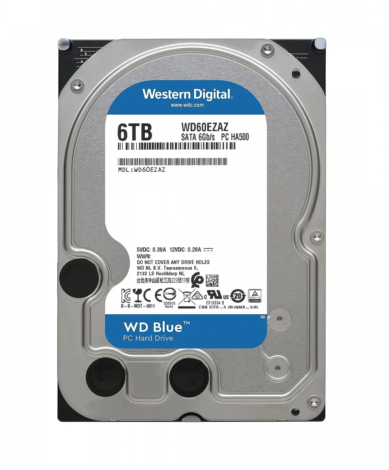 Жесткий диск Western Digital WD Blue 6TB SATA 3.5" 6Gb/s HDD, фото №2