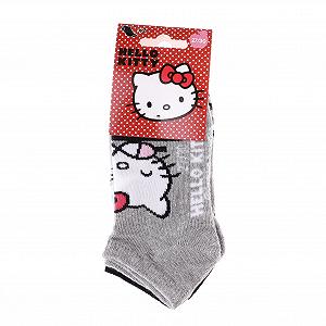 Шкарпетки HELLO KITTY 2P Сірий, Чорний 27-30 synthetic.ua - Фото 1