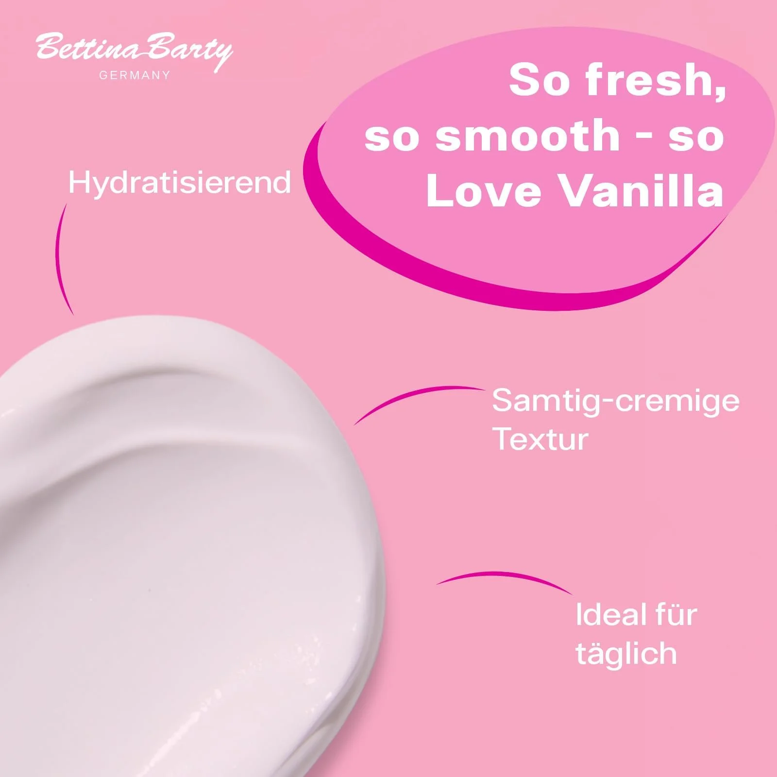 Лосьйон для рук і тіла Bettina Barty Love Vanilla 6 x 500 мл, фото №3