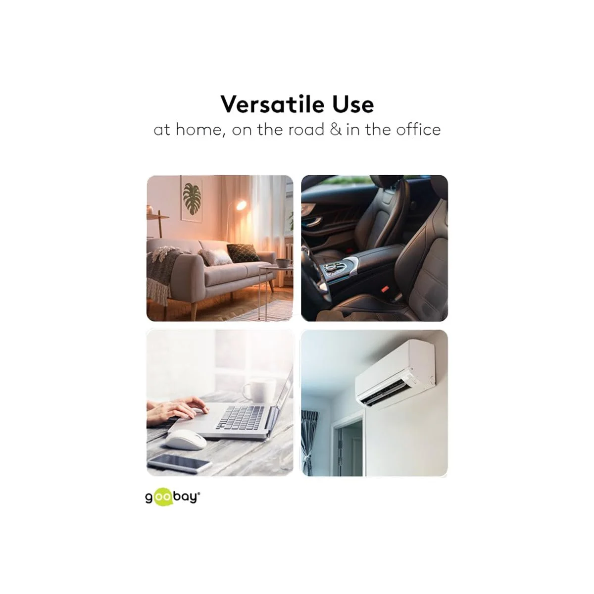 Електрична повітродувка goobay 3 рівні 2000 mAh 35,000 rpm Перезарядна LED-дисплей, фото №4