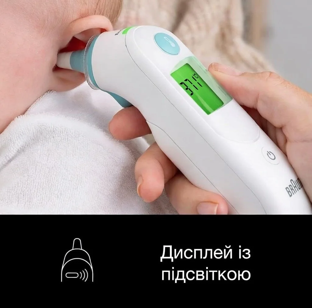 Вушний термометр Braun ThermoScan 6 Білий, фото №4