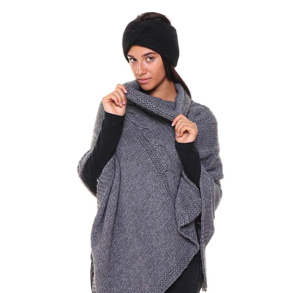 В'язана пов'язка на голову з альпаки, фото №3 В'язана пов'язка на голову з альпаки, фото №3