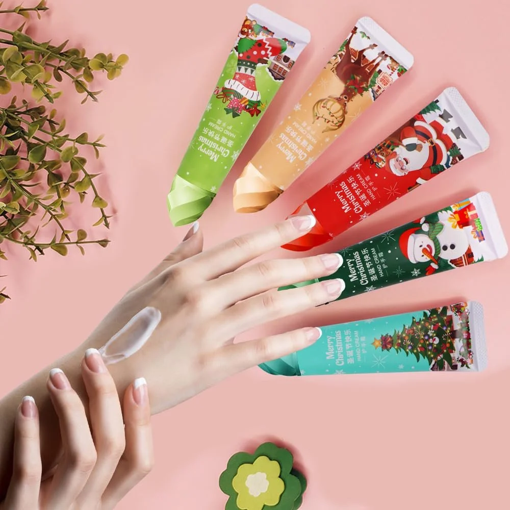 Набір Різдвяний Крем для рук, Міні Набір Кремів для рук, Набір Зволожуючих Кремів для Сухих Рук, фото №6