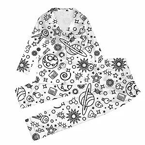 Піжама GXYANiaoy Дитяча для розмальовування Мультяшний принт Білий - Фото 1