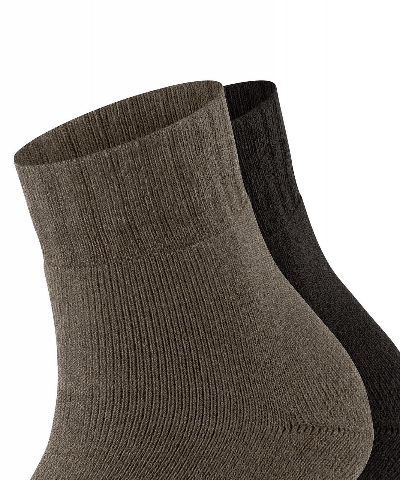 Женские носки ESPRIT Plush, однотонные, дышащие, из органического хлопка, 2 пары, фото №4