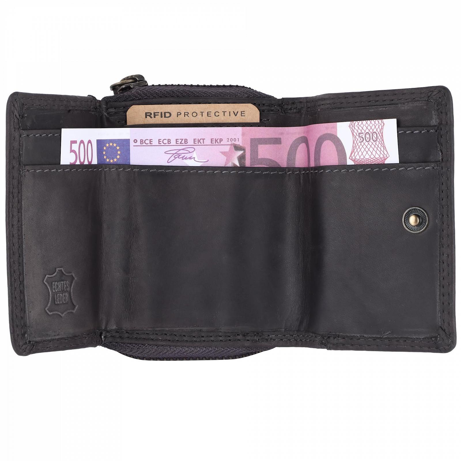Кошелек Benthill Маленький Кожаный RFID Кошелек с Отделением для Монет и Отделением для Купюр для Мужчин и Женщин Мини Кошелек Натуральная Кожа с Подарочной Коробкой, черный, фото №9
