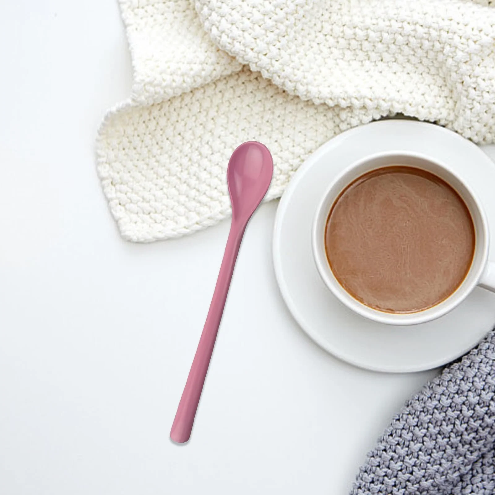 Набір 6 пластикових ложок Long для десертів, фото №4