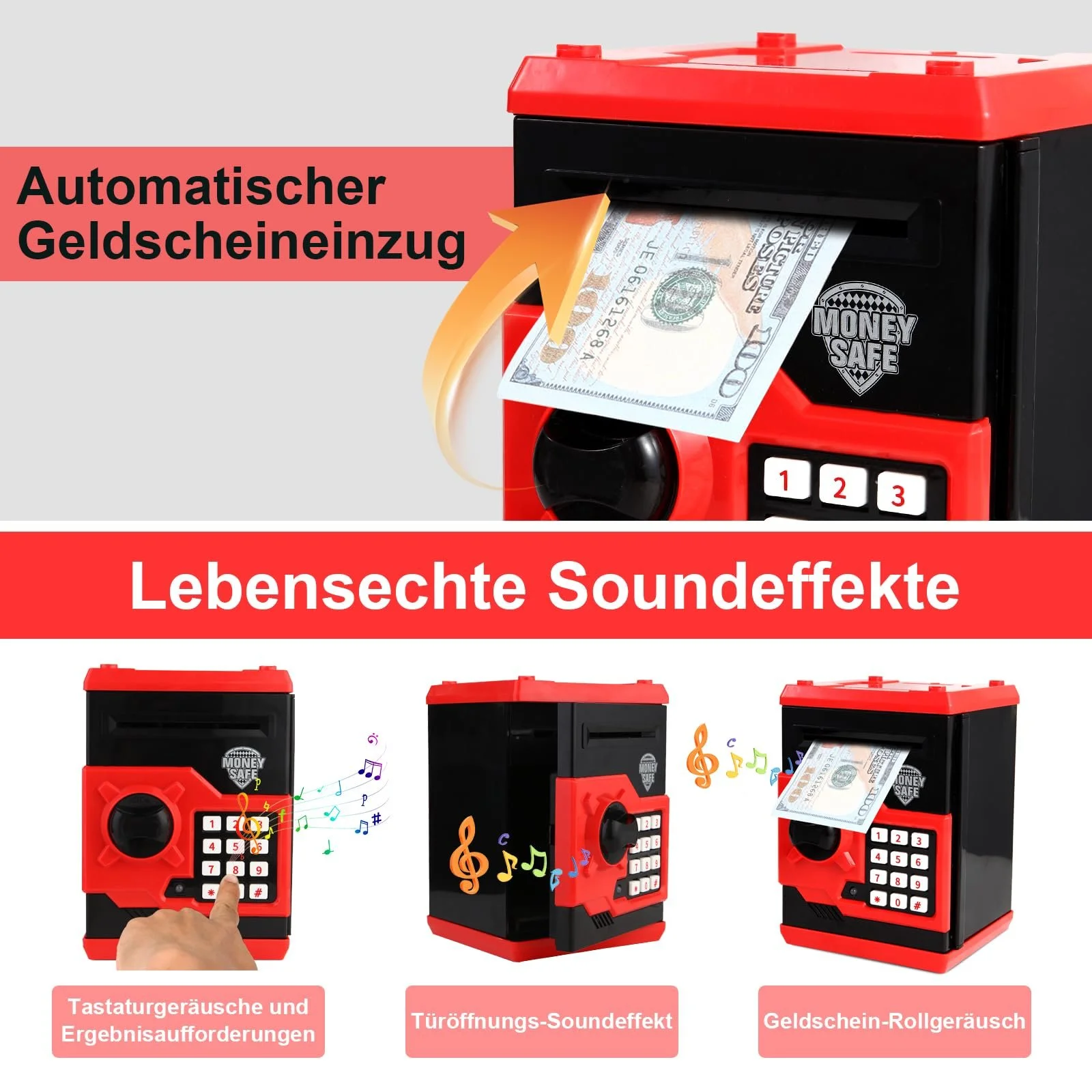 Скарбничка Pup Go XXL електронна цифрова сейф з кодом, фото №2